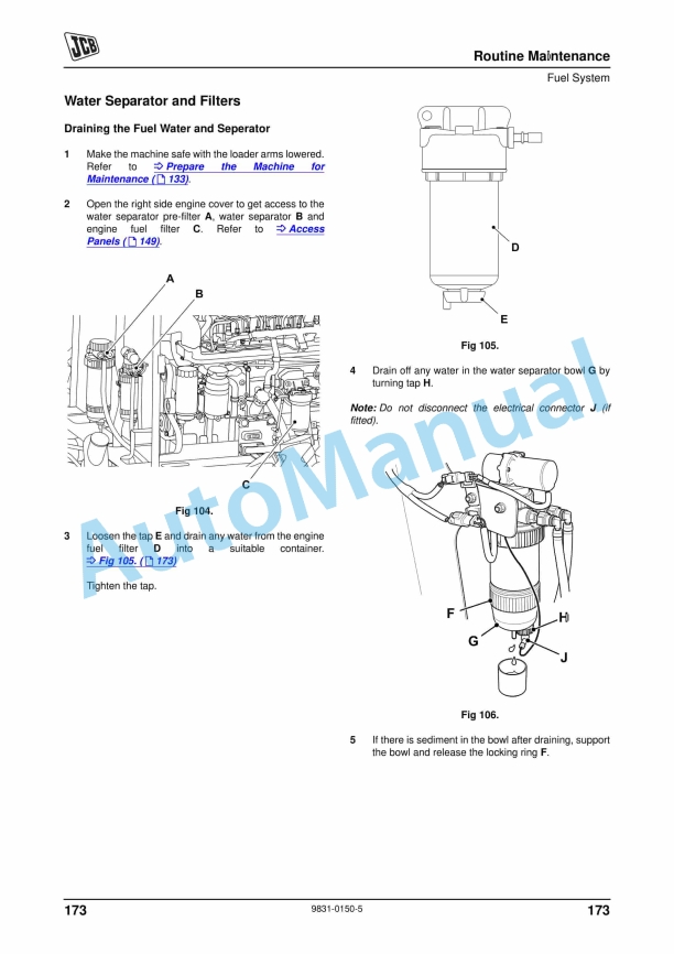 JCB 455ZX TIER II, 455ZX BSIII Operator Manual 9831-0150-5 5 JCB 455ZX TIER II, 455ZX BSIII Operator Manual 9831-0150-5 - Image 5
