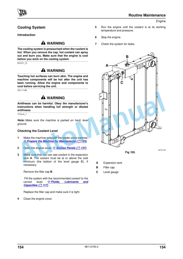 JCB 467 Operator Manual 9811-2750 4 JCB 467 Operator Manual 9811-2750 - Image 4