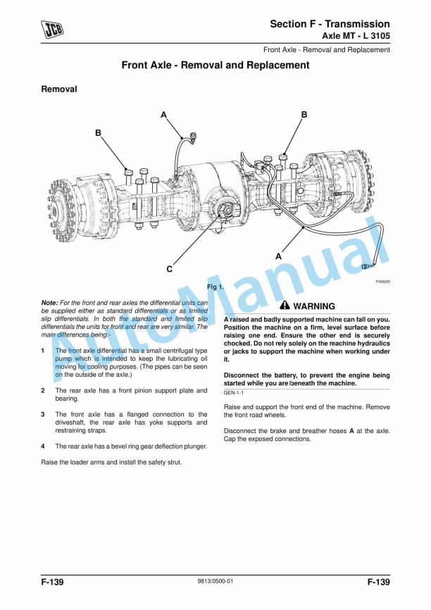JCB 467 Wheeled Loading Shovel Service Manual 9813-0500 5 JCB 467 Wheeled Loading Shovel Service Manual 9813-0500 - Image 5