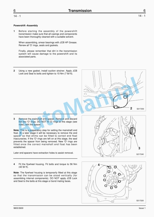 JCB 500 Series Service Manual 9803-3600 3 JCB 500 Series Service Manual 9803-3600 - Image 3