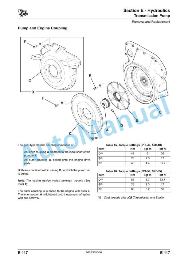 JCB 520-40, 524-50, 527-55 Service Manual 9803-3690-10 4 JCB 520-40, 524-50, 527-55 Service Manual 9803-3690-10 - Image 4
