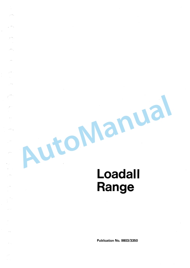 JCB 520 to 540BM Service Manual 9803-3350 1 JCB 520 to 540BM Service Manual 9803-3350