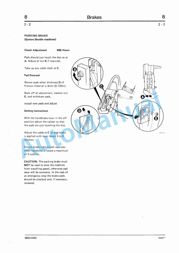 JCB 520 to 540BM Service Manual 9803-3350 4 JCB 520 to 540BM Service Manual 9803-3350-4
