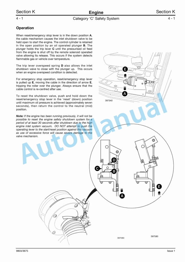 JCB 525-50 RAF Service Manual 9803-3675 3 JCB 525-50 RAF Service Manual 9803-3675 - Image 3