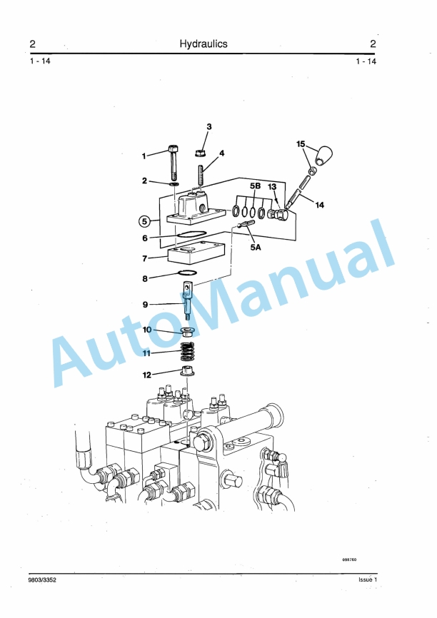JCB 525B HL, 530B HL Service Manual 9803-3352-2