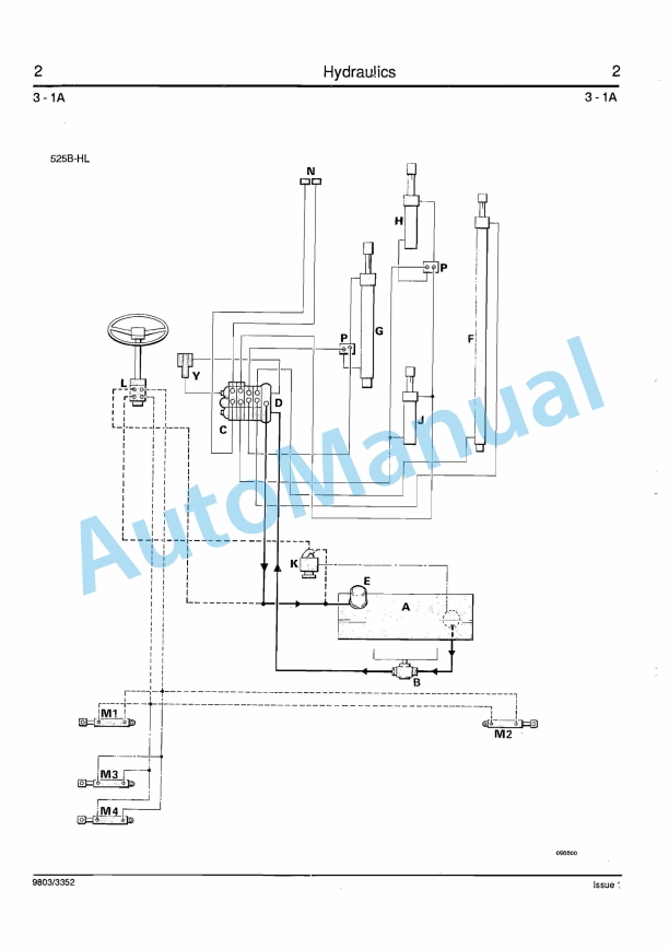 JCB 525B HL, 530B HL Service Manual 9803-3352-3