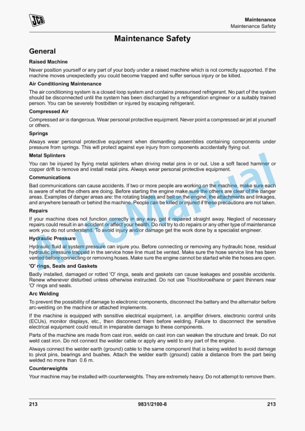 JCB 533-105 to 550-170 Operator Manual 9831-2100 2 JCB 533-105 to 550-170 Operator Manual 9831-2100 - Image 2
