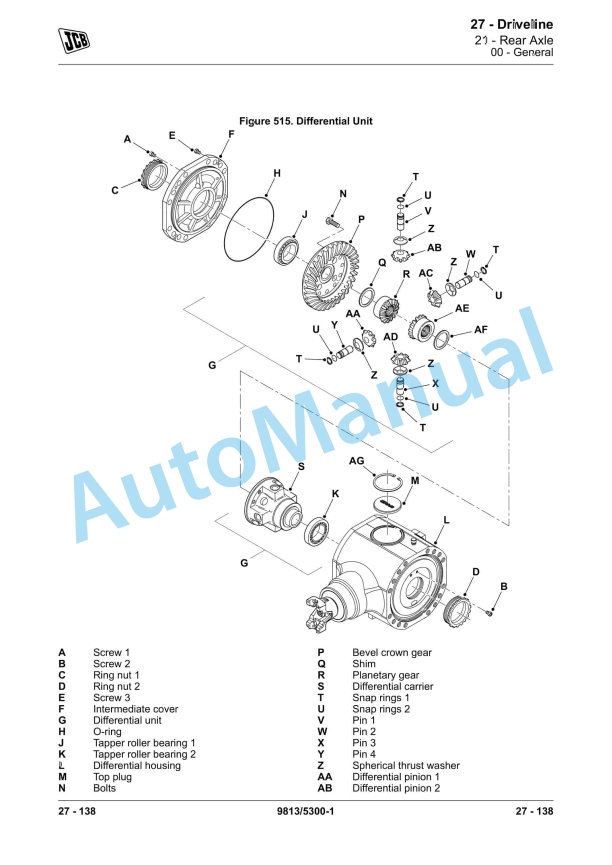 JCB 6TFT, 6TST Service Manual 9813-5300 3 JCB 6TFT, 6TST Service Manual 9813-5300 - Image 3