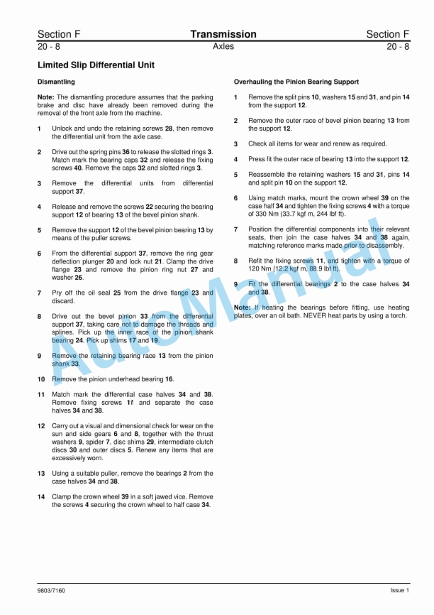 JCB 714, 718 Articulated Dump Truck Service Manual 9803-7160 4 JCB 714, 718 Articulated Dump Truck Service Manual 9803-7160 - Image 4