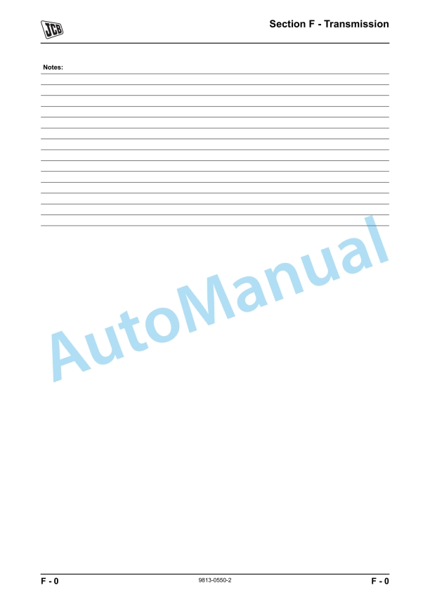 JCB 714, 718 Articulated Dump Truck Service Manual 9813-0550 2 JCB 714, 718 Articulated Dump Truck Service Manual 9813-0550 - Image 2