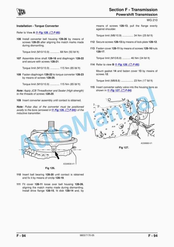 JCB 722 Articulated Dump Truck Service Manual 9803-7170 4 JCB 722 Articulated Dump Truck Service Manual 9803-7170 - Image 4