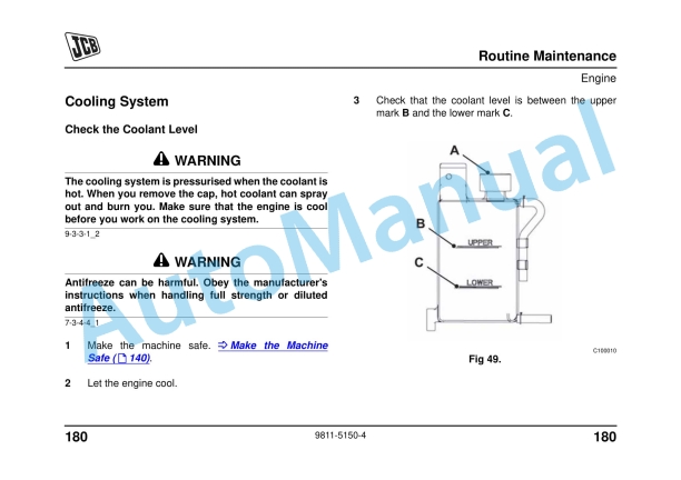 JCB 800D Workmax Operator Manual 9811-5150 4 JCB 800D Workmax Operator Manual 9811-5150 - Image 4