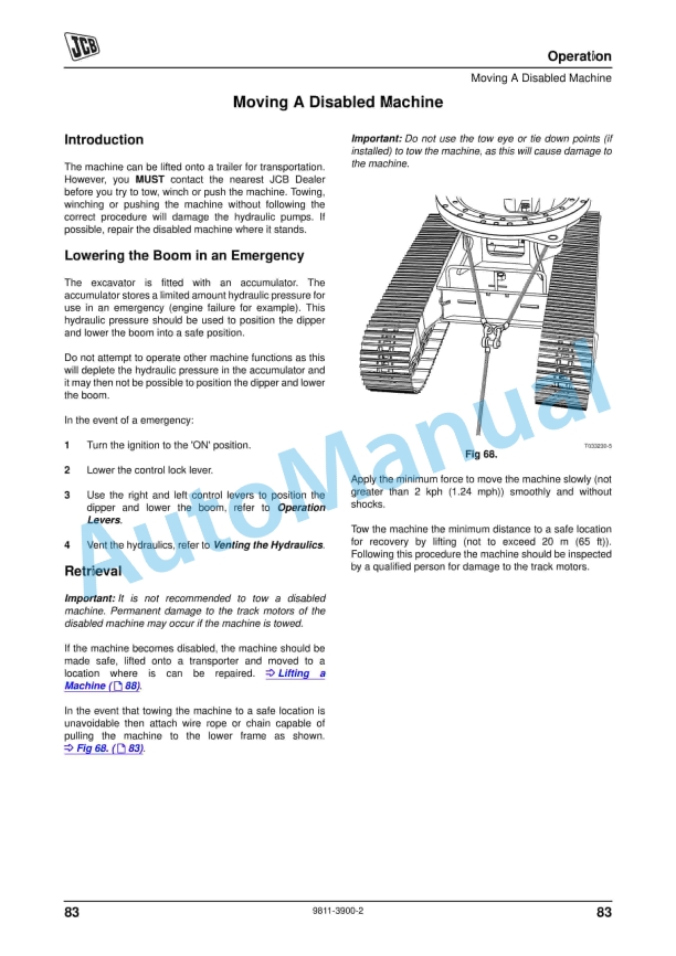 JCB 8080 Operator Manual 9811-3900 2 JCB 8080 Operator Manual 9811-3900 - Image 2