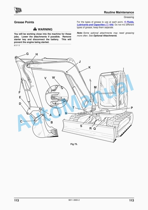 JCB 8080 Operator Manual 9811-3900 3 JCB 8080 Operator Manual 9811-3900 - Image 3