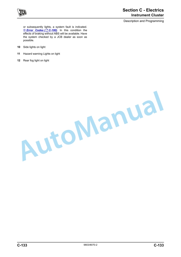 JCB 8250 Fastrac Service Manual 9803-8070 2 JCB 8250 Fastrac Service Manual 9803-8070 - Image 2
