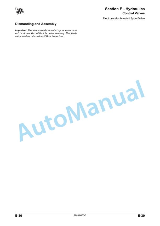 JCB 8250 Fastrac Service Manual 9803-8070 3 JCB 8250 Fastrac Service Manual 9803-8070 - Image 3