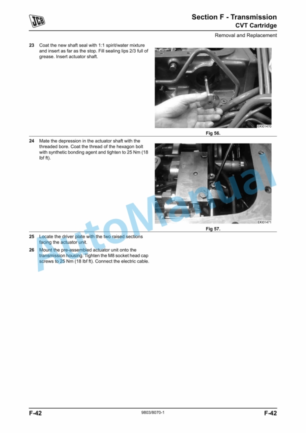 JCB 8250 Fastrac Service Manual 9803-8070 4 JCB 8250 Fastrac Service Manual 9803-8070 - Image 4