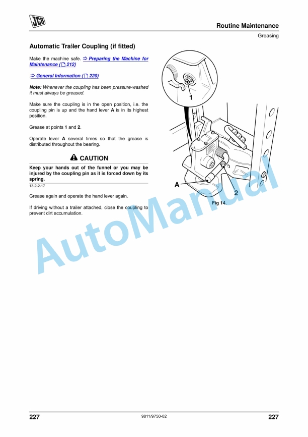 JCB 8280, 8310 Fastrac Operator Manual 9811-9750-02 4 JCB 8280, 8310 Fastrac Operator Manual 9811-9750-02 - Image 4