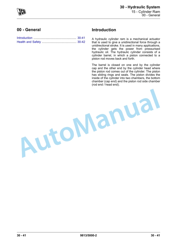 JCB 8290, 8330 Fastrac Service Manual 9813-5000 3 JCB 8290, 8330 Fastrac Service Manual 9813-5000 - Image 3