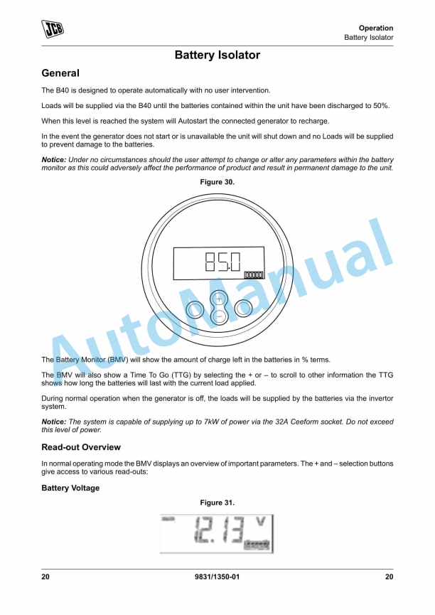 JCB Battery Box Operator Manual 9831-1350 3 JCB Battery Box Operator Manual 9831-1350 - Image 3
