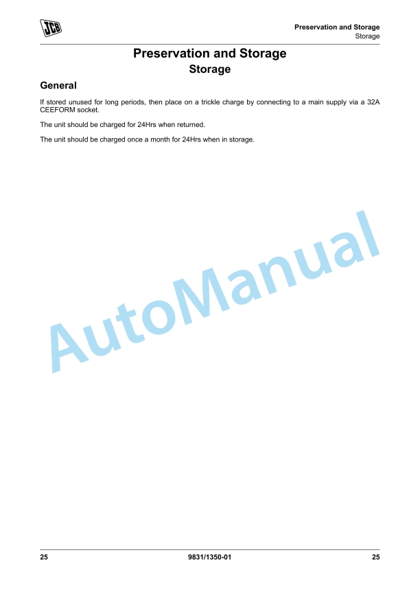 JCB Battery Box Operator Manual 9831-1350 5 JCB Battery Box Operator Manual 9831-1350 - Image 5