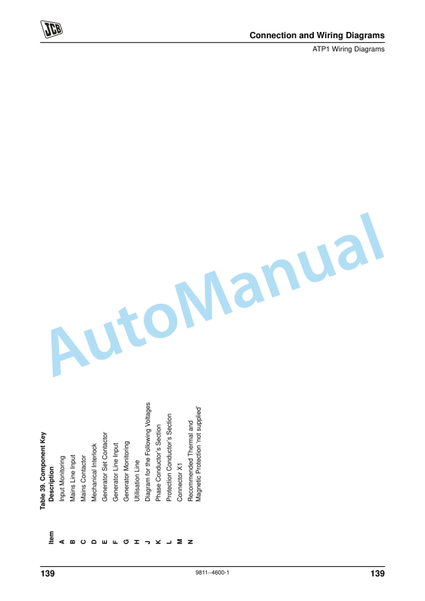 JCB CP1, CP2 Wiring Diagrams 9811-4600-4