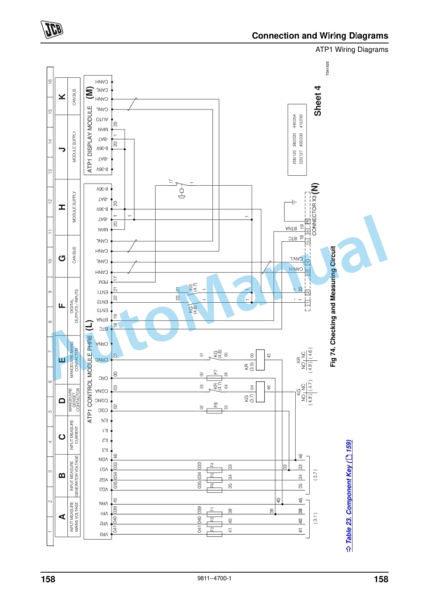 JCB CP1, CP2 Wiring Diagrams 9811-4700-5