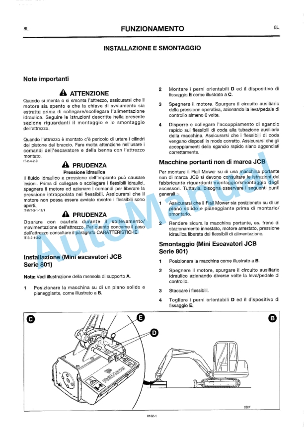 JCB Flail Mower Owners Manual 9801-0162-5