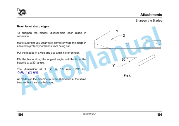 JCB FM30 Operator Manual 9811-2050 4 JCB FM30 Operator Manual 9811-2050 - Image 4
