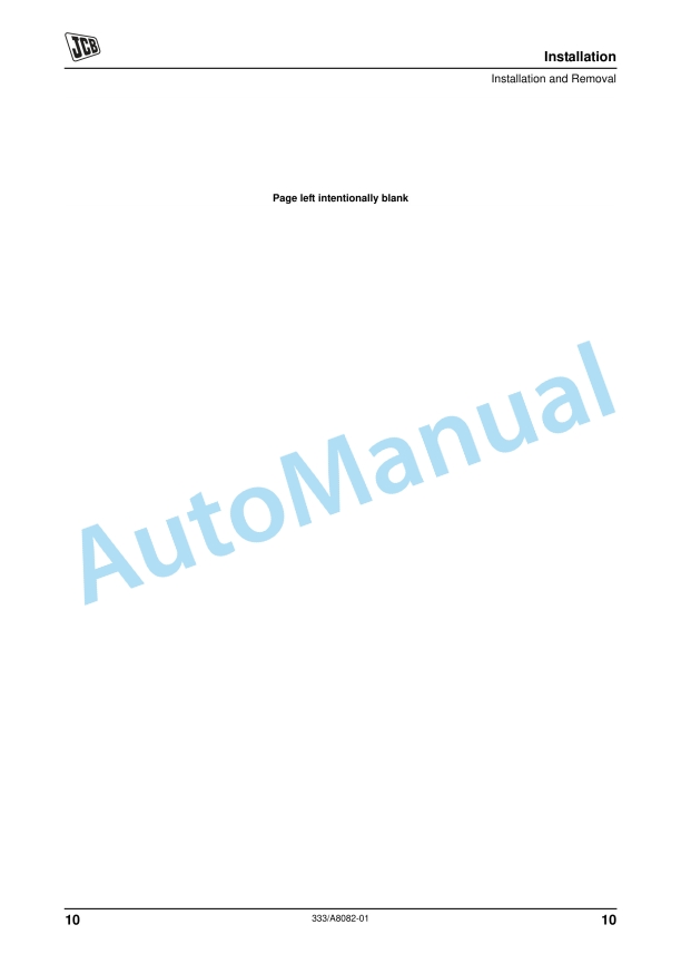 JCB Fork Mounted Hook Operator Manual 333-A8082-01 4 JCB Fork Mounted Hook Operator Manual 333-A8082-01 - Image 4