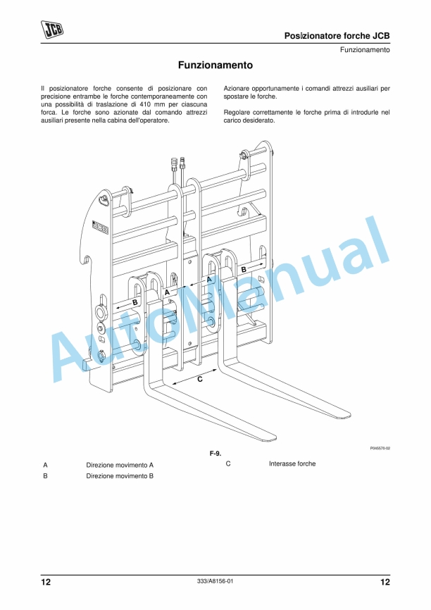 JCB Fork Positioner Operator Manual 333-A8156-01 3 JCB Fork Positioner Operator Manual 333-A8156-01 - Image 3