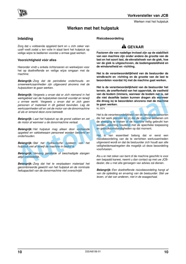JCB Fork Positioner Operator Manual 333-A8156-01 5 JCB Fork Positioner Operator Manual 333-A8156-01 - Image 5