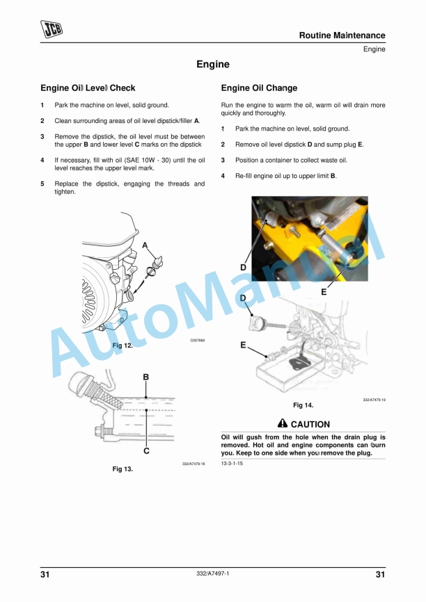 JCB FP1030, FP1030W, FP1540, FP1540W, FP1550, FP1550W Vibrating Plate Operator Manual 332-A7497 3 JCB FP1030, FP1030W, FP1540, FP1540W, FP1550, FP1550W Vibrating Plate Operator Manual 332-A7497 - Image 3