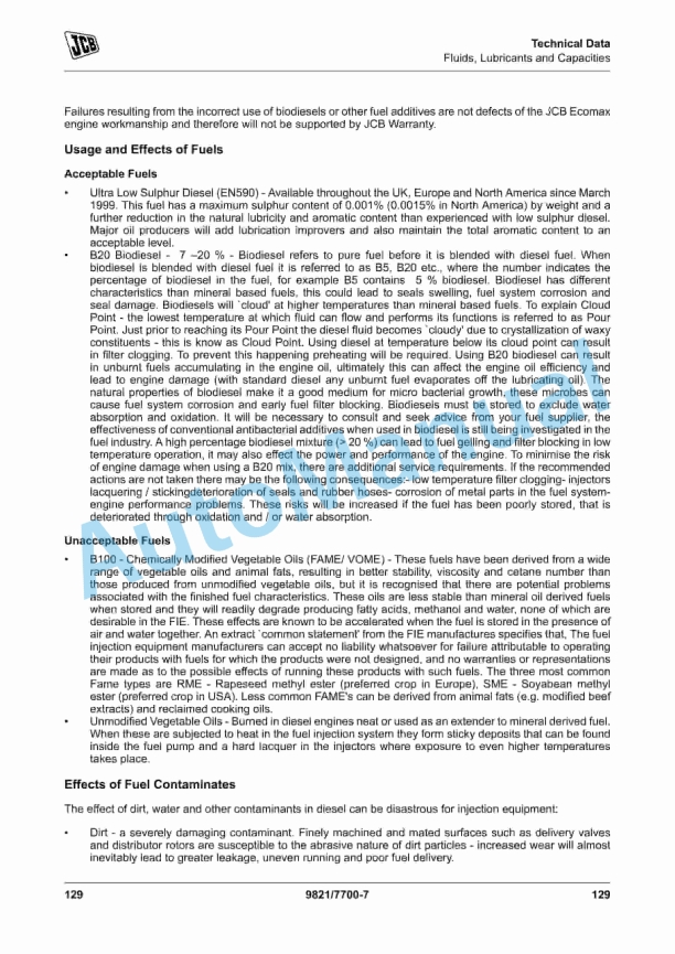 JCB G115 to G91QS Operator Manual 9821-7700 4 JCB G115 to G91QS Operator Manual 9821-7700 - Image 4