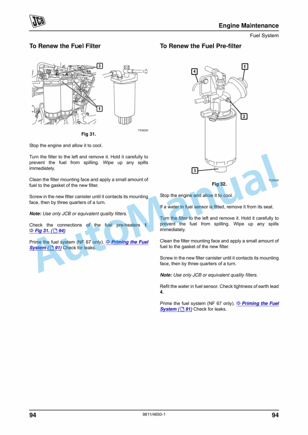 JCB G130RX to G220QX Operator Manual 9811-4650 4 JCB G130RX to G220QX Operator Manual 9811-4650 - Image 4