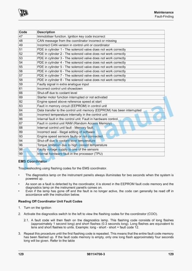 JCB G250RX to G600X Operator Manual 9811-4700 5 JCB G250RX to G600X Operator Manual 9811-4700 - Image 5