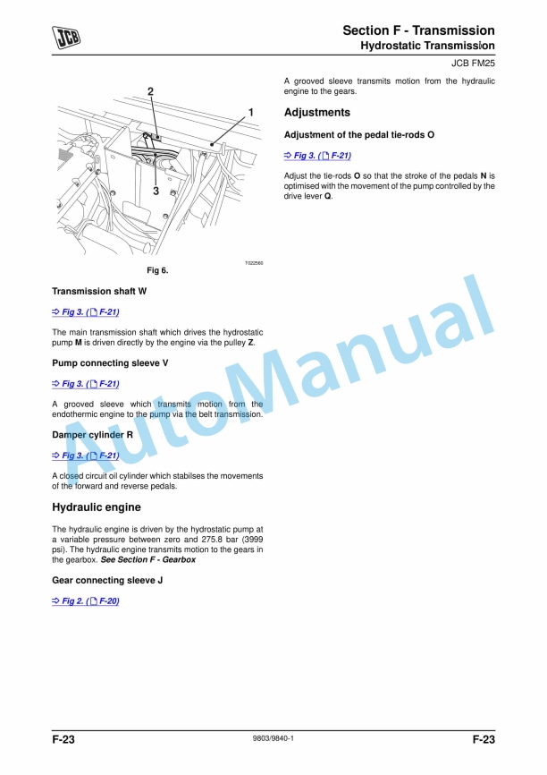 JCB Ground Care FM25 Service Manual 9803-9840 5 JCB Ground Care FM25 Service Manual 9803-9840 - Image 5