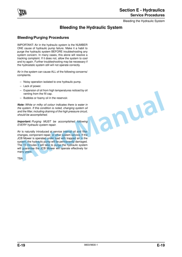 JCB Ground Care FM30 Service Manual 9803-9830 4 JCB Ground Care FM30 Service Manual 9803-9830 - Image 4