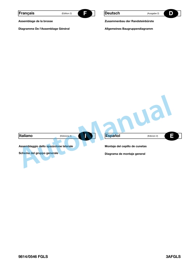 JCB Gutter Brush Kit Attachments Assembly And Instructions 9814-0546 4 JCB Gutter Brush Kit Attachments Assembly And Instructions 9814-0546-4