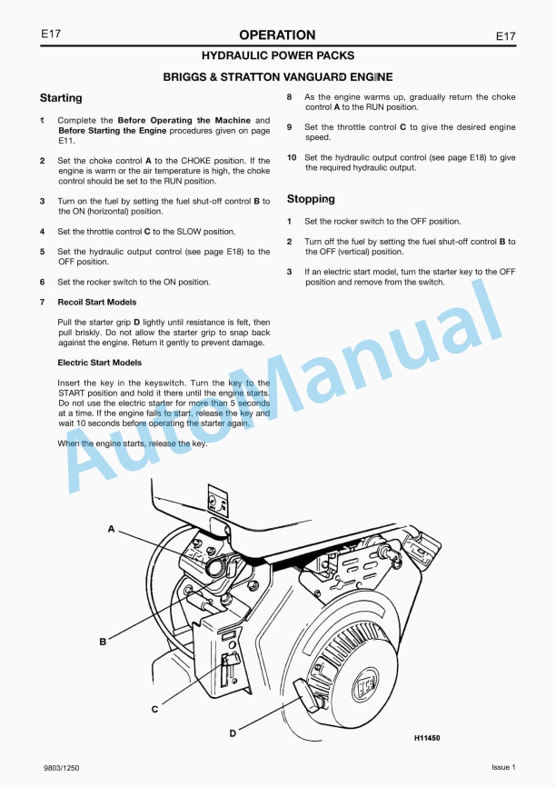 JCB HM 22, 25, 29, HM 25LV Breakers Service Manual 9803-1250-3