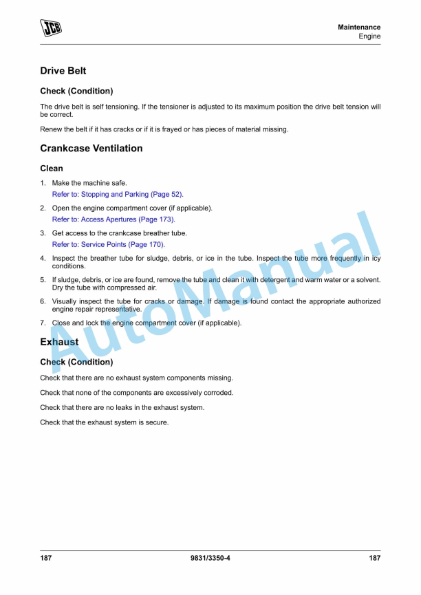 JCB Hydradig 110W Wheeled Excavator Operator Manual 9831-3350 3 JCB Hydradig 110W Wheeled Excavator Operator Manual 9831-3350 - Image 3
