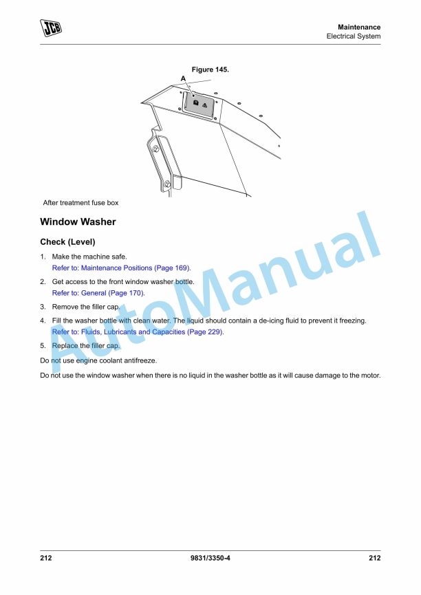 JCB Hydradig 110W Wheeled Excavator Operator Manual 9831-3350 4 JCB Hydradig 110W Wheeled Excavator Operator Manual 9831-3350 - Image 4