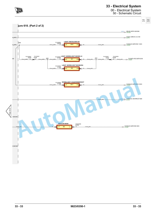 JCB JCB140 Excavator Service Manual 9823-0350 3 JCB JCB140 Excavator Service Manual 9823-0350 - Image 3