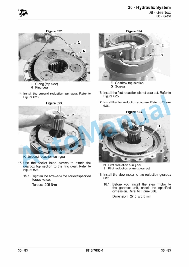 JCB JS115, JS115 (T2-3), JS130, JS130 (T2-3), JS145 Service Manual 9813-7050 2 JCB JS115, JS115 (T2-3), JS130, JS130 (T2-3), JS145 Service Manual 9813-7050 - Image 2