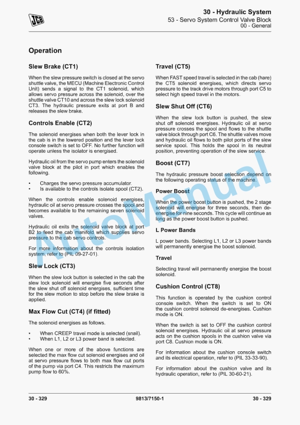 JCB JS115, JS130, JS131, JS145, JS160, JS180, JS190 Excavator Service Manual 9813-7150 3 JCB JS115, JS130, JS131, JS145, JS160, JS180, JS190 Excavator Service Manual 9813-7150 - Image 3