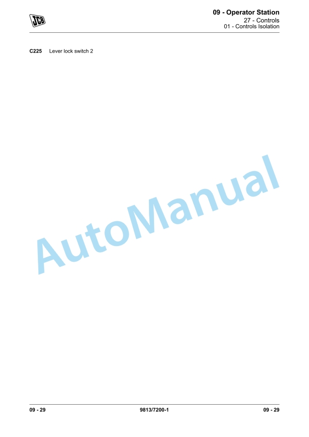 JCB JS115, JS130, JS145, JS160, JS180, JS190 Excavator Service Manual 9813-7200 4 JCB JS115, JS130, JS145, JS160, JS180, JS190 Excavator Service Manual 9813-7200 - Image 4