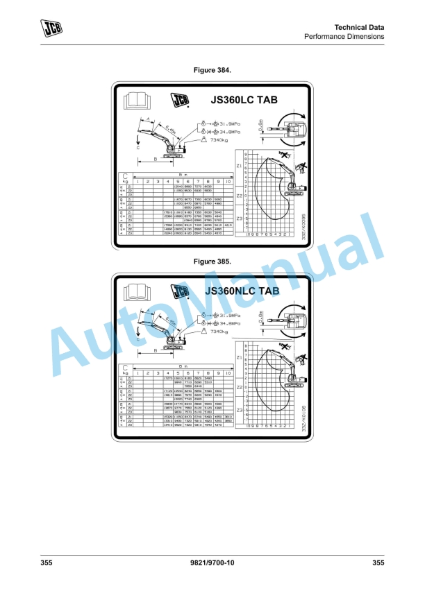 JCB JS115 to JS370 Excavator Operator Manual 9821-9700 5 JCB JS115 to JS370 Excavator Operator Manual 9821-9700 - Image 5