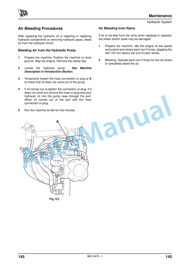 JCB JS175W Operator Manual 9801-9470 5 JCB JS175W Operator Manual 9801-9470 - Image 5