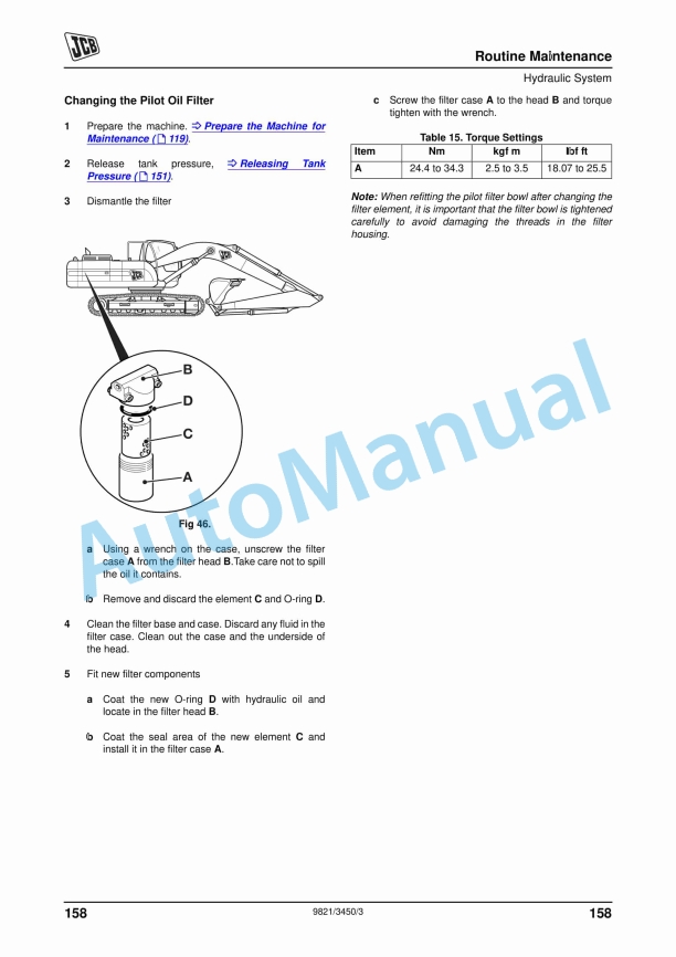 JCB JS210LC, JS220 Tracked Excavator Operator Manual 9821-3450-3 5 JCB JS210LC, JS220 Tracked Excavator Operator Manual 9821-3450-3 - Image 5
