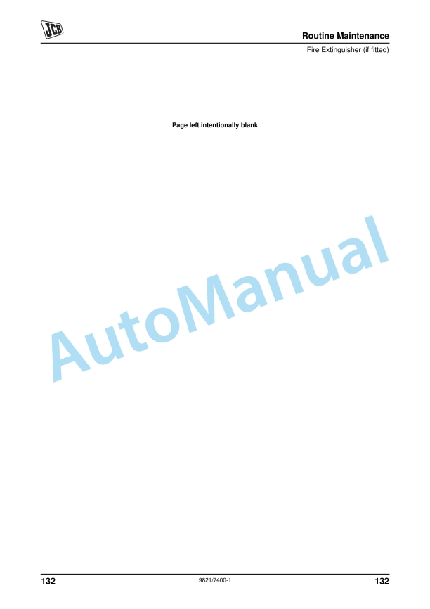 JCB JS30 Operator Manual 9821-7400 5 JCB JS30 Operator Manual 9821-7400 - Image 5